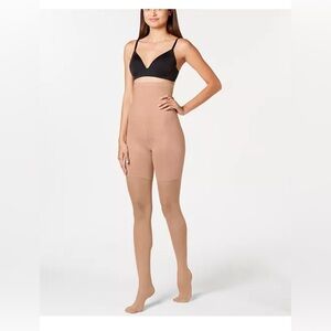 SPANX High Waisted Shaping Sheer Nude Tights Shapewear